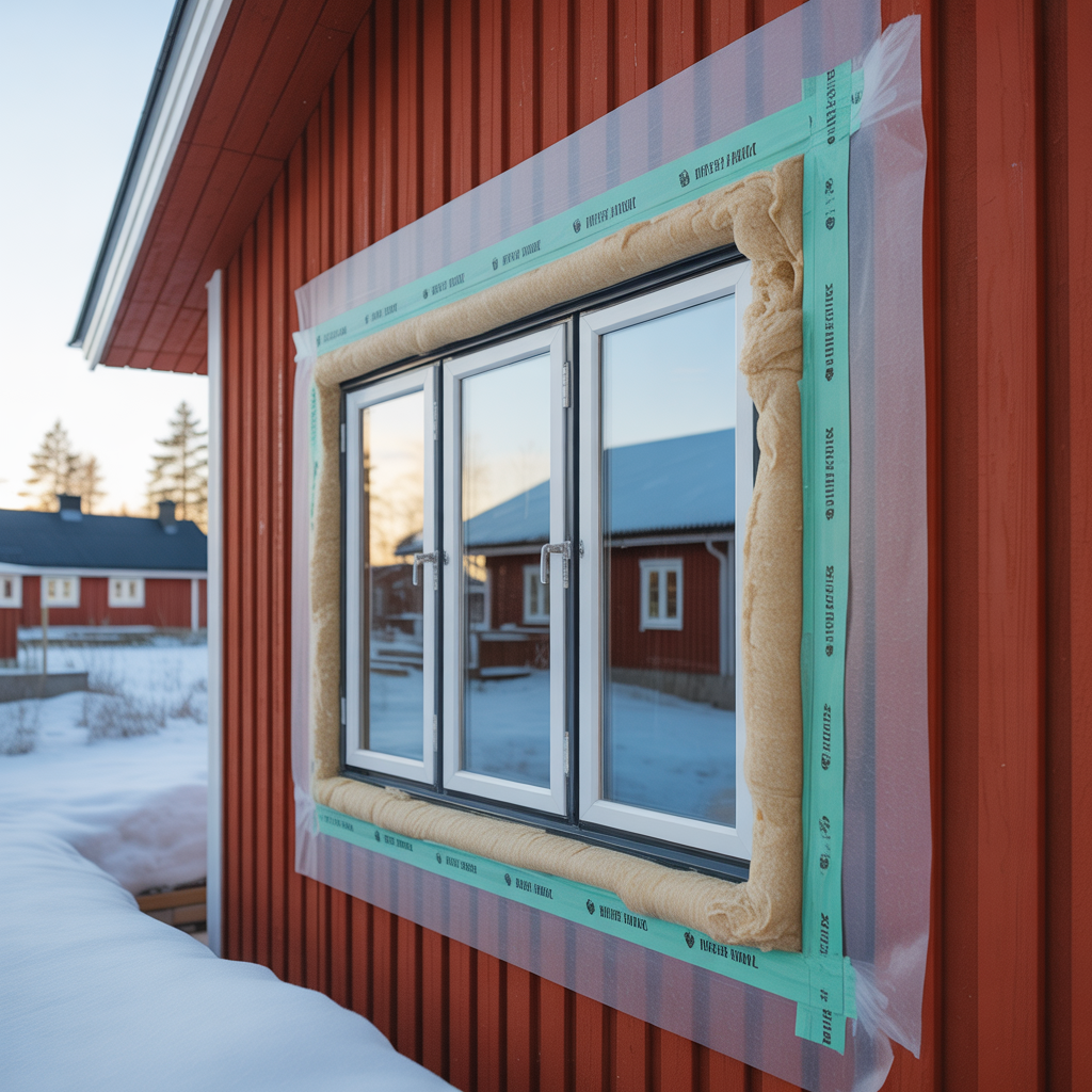 isolering kring fonster undvik koldbryggor checklista